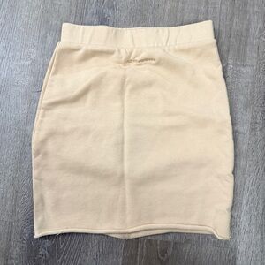 Naked Wardrobe‎ Beige Mini Skirt Size XS